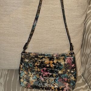 Brahmin Vibrant Croc-Embossed Crossbody Bag